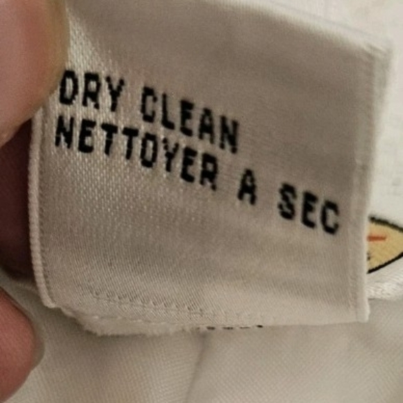 Talbots Textured Pants Womens 16 NWOT Vtg White Lined Office Careerwear - Picture 6 of 7